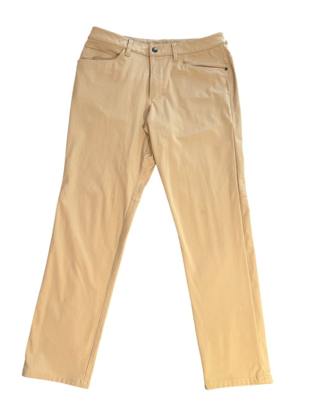 Lululemon ABC Pants Size 31 Mens Tan Khaki Warpstreme Stretch 5-Pocket Trousers